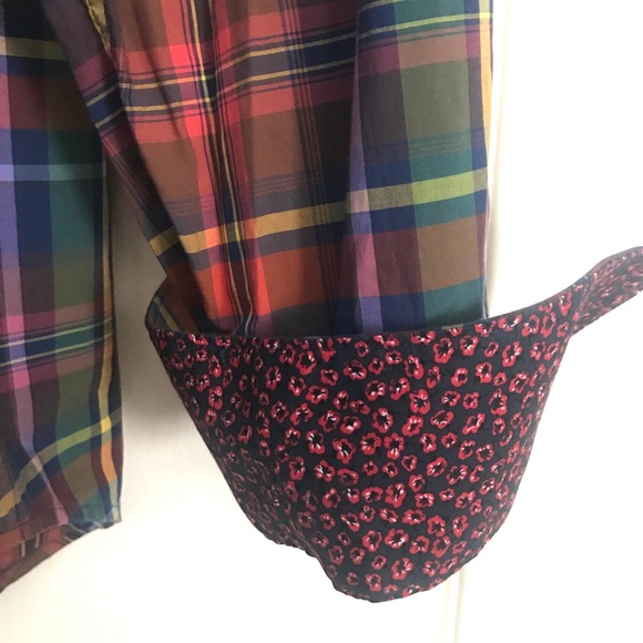 BUGATCHI Plaid Long Sleeve Shirt, L - Picture 3 of 7